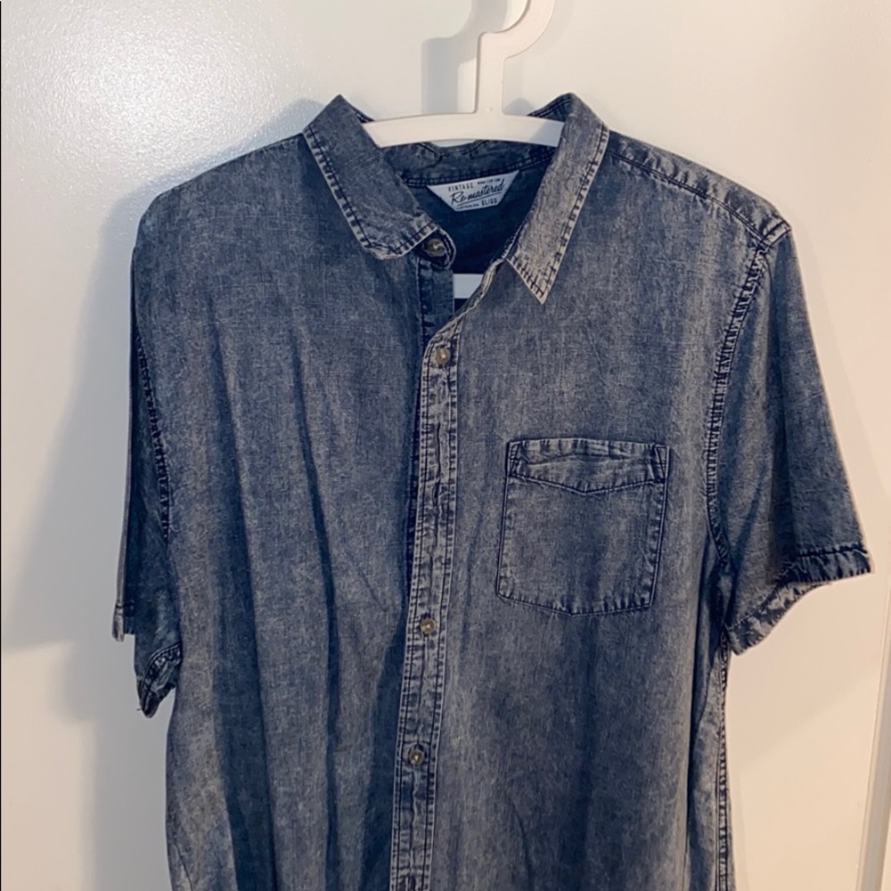 Denim button down shirt